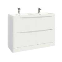 Bella 1200 Floor Cabinet in White - Scudo