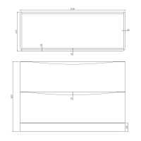 Forest 510mm Wall Hung Unit Inc. Basin - Seville Oak