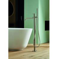 Abacus Plan Freestanding Bath Shower Mixer Tap - Brushed Bronze