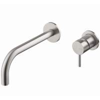 Vema Tiber Stainless Wall Mounted Basin Mixer Tap