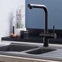 Rievaulx Chrome Pull Out Kitchen Sink Mixer Tap 