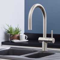 Rievaulx Matt Black Pull Out Kitchen Mixer Tap