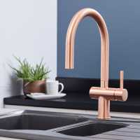 Malton Brushed Nickel Monobloc Kitchen Sink Mixer Tap