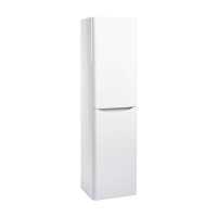 Bella Tall Boy Cabinet in White - Scudo