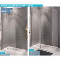 Relax 800mm Wetroom Panel & Support Bar