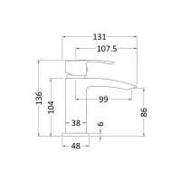 Nuie Vibe High Rise Mixer Tap