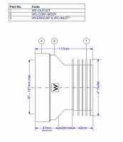 McAlpine Straight Flexible WC Connector 180 - 470mm - WC-F26R