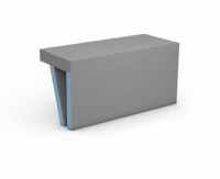 wedi Sanoasa Tileable Bench 1 - Straight - 1200mm