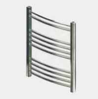 Eastbrook Wendover 600 x 600mm Chrome Curved Towel Radiator