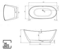 Charlotte Edwards Jupiter 1700 x 700mm Freestanding Bath