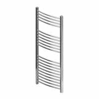 Eastbrook Wingrave 1200 x 400 Curved Chrome Towel Radiator