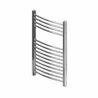 Eastbrook Wingrave 800 x 400 Curved Chrome Towel Radiator