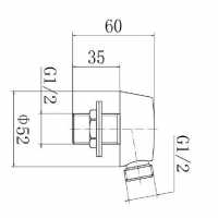 Supreme Brushed Brass Dual Head Bar Mixer Shower Rigid Riser