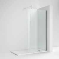 Sommer 1400mm Black Wetroom Glass Panel