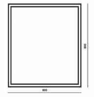 The White Space Hey U LED Bathroom Mirror - 600 x 800