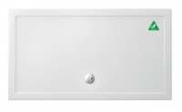 Zamori Anti-Slip Rectangular Shower Tray - 1600 x 900 - Central Waste - Z1232A