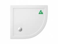 Zamori Anti-Slip Offset Quadrant - 900 x 800 - Right Hand Shower Tray - Z1198A