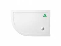 Zamori Anti-Slip Offset Quadrant - 1200  x 800 - Left Hand Shower Tray - Z1201A