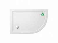 Zamori Anti-Slip Offset Quadrant - 1200  x 800 - Right Hand Shower Tray - Z1202A