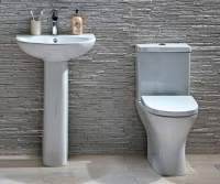 Skara 560 Basin & Pedestal - Highlife Bathrooms