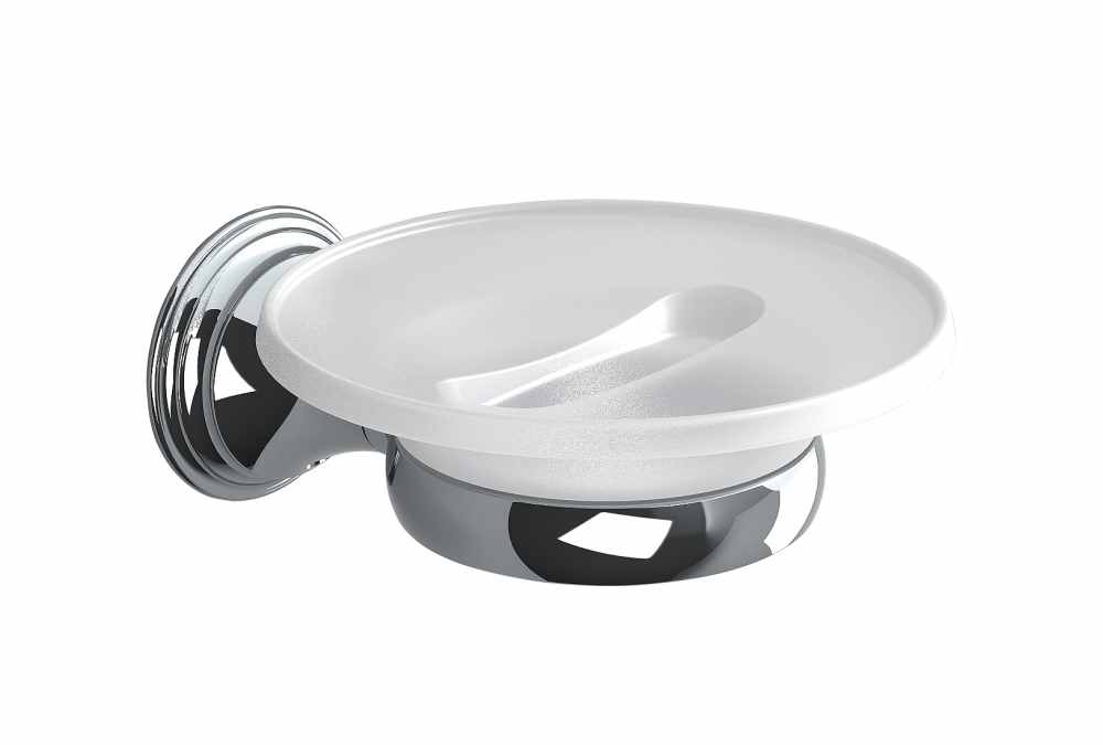 Genoa Soap Dish - Chrome - Origins Living