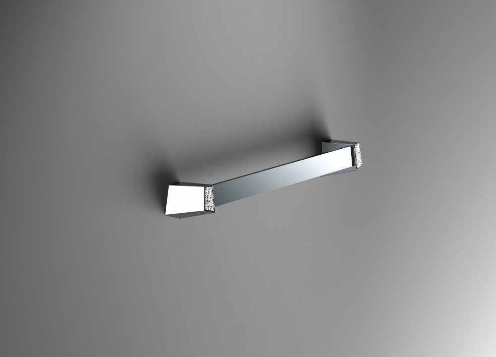 S8 Swarovski - 340mm Towel Rail - Chrome - Origins Living