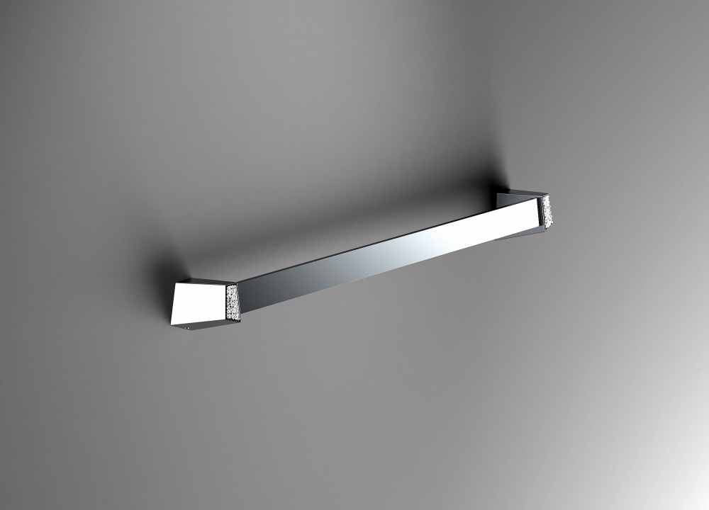 S8 Swarovski - 490mm Towel Rail - Chrome - Origins Living