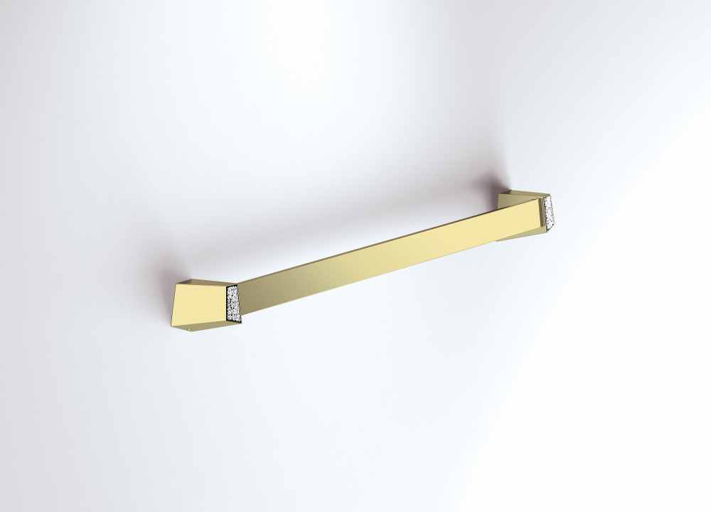 S8 Swarovski - 490mm Towel Rail - Gold - Origins Living