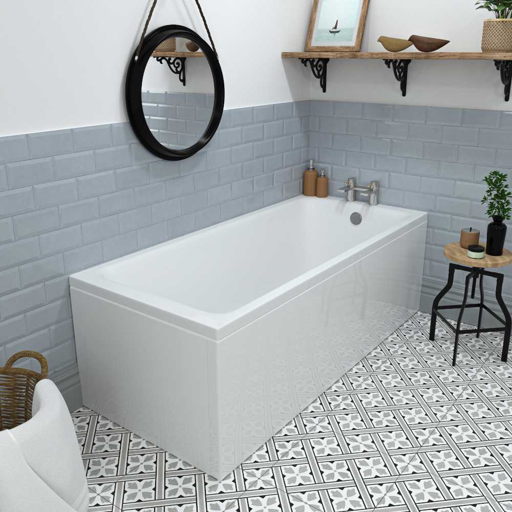 Beaufort Rockall 1500 x 700mm Single Ended Bath