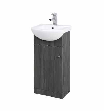 Elation Ikoma 450mm 1 Door Vanity Unit & Basin - Bodega Grey