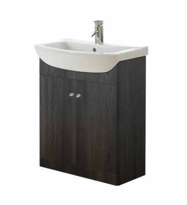 Elation Ikoma 650mm 2 Door Vanity Unit & Basin - Bodega Grey