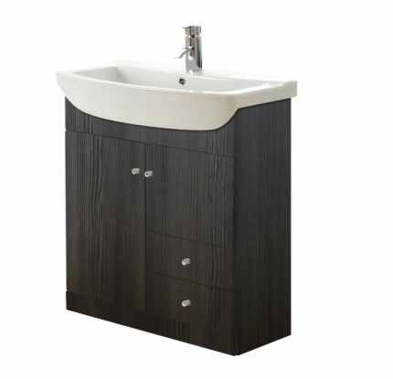 Elation Ikoma 750mm Vanity Unit & Basin - Bodega Grey