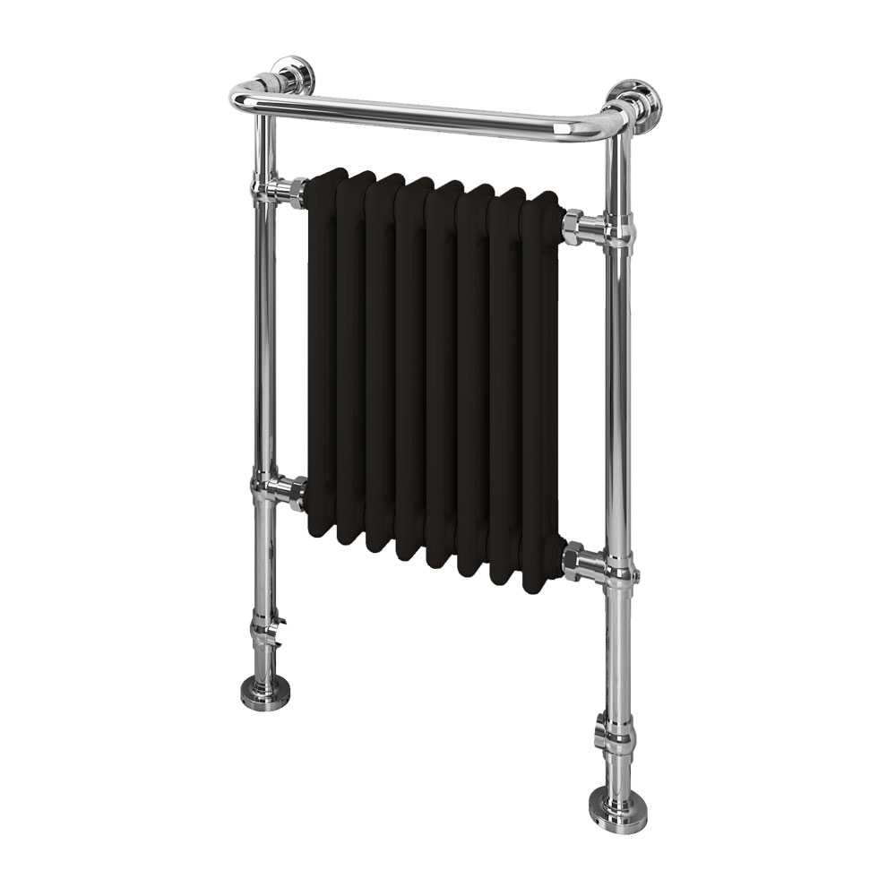 Eastbrook Isbourne Black & Chrome Traditional Towel Rail - 41.1023