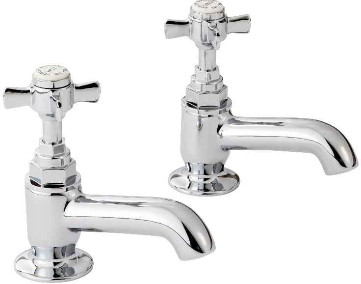 Francis Pegler Sequel Traditional Bath Pillar Taps 