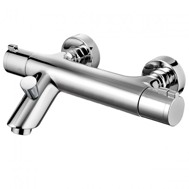 Francis Pegler Haze Wall Mounted Thermostatic Bath Filler Tap & Shower Kit