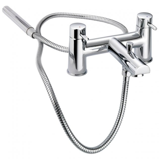 Francis Pegler Ebro Bath Shower Mixer Tap with Hand Set- Francis Pegler