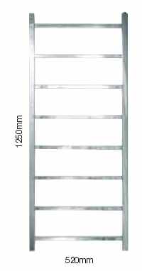 1250 x 520mm Sussex Brunswick Stainless Steel Towel Rail - JIS Europe