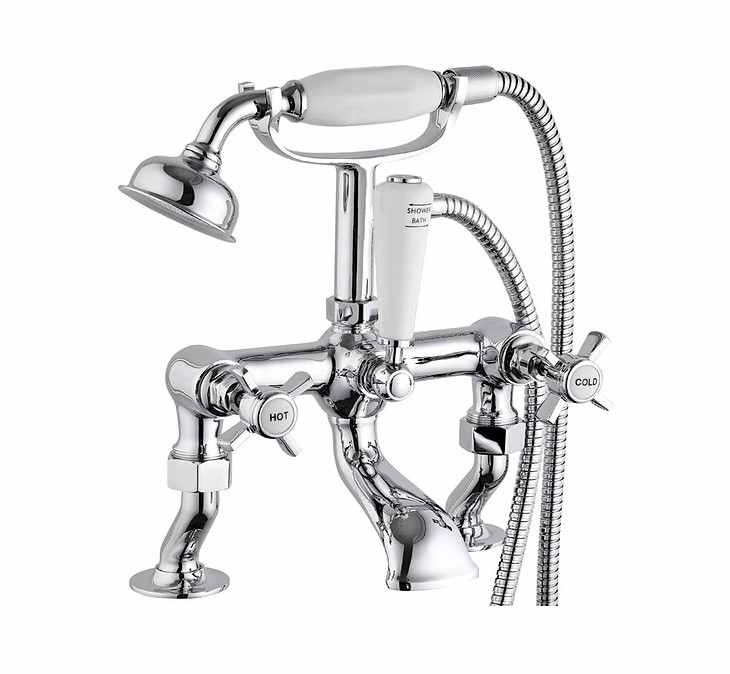 Niagara Bayswater Traditional Cranked Bath Shower Mixer Tap