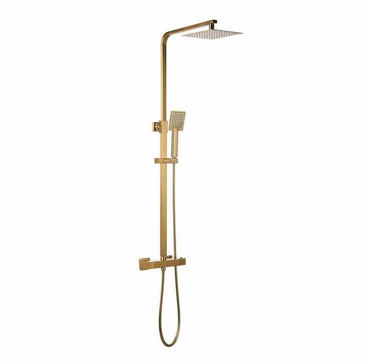 Niagara Observa Brass Square Twin Shower Head Set