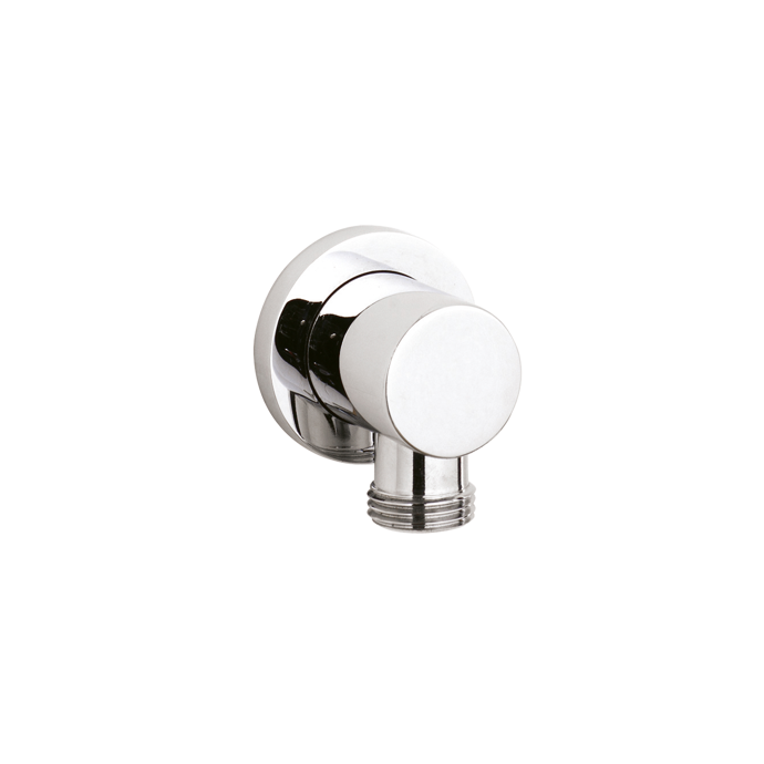 Nuie Minimalist Chrome Plated Brass Outlet Elbow