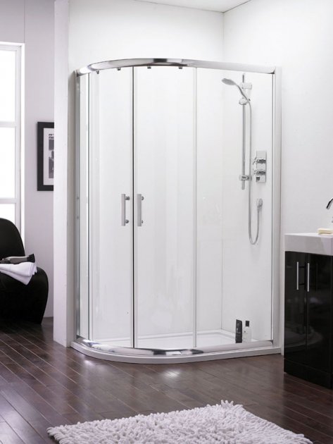 Pacific Offset Quadrant Shower Enclosure - 1200 x 800mm - Nuie