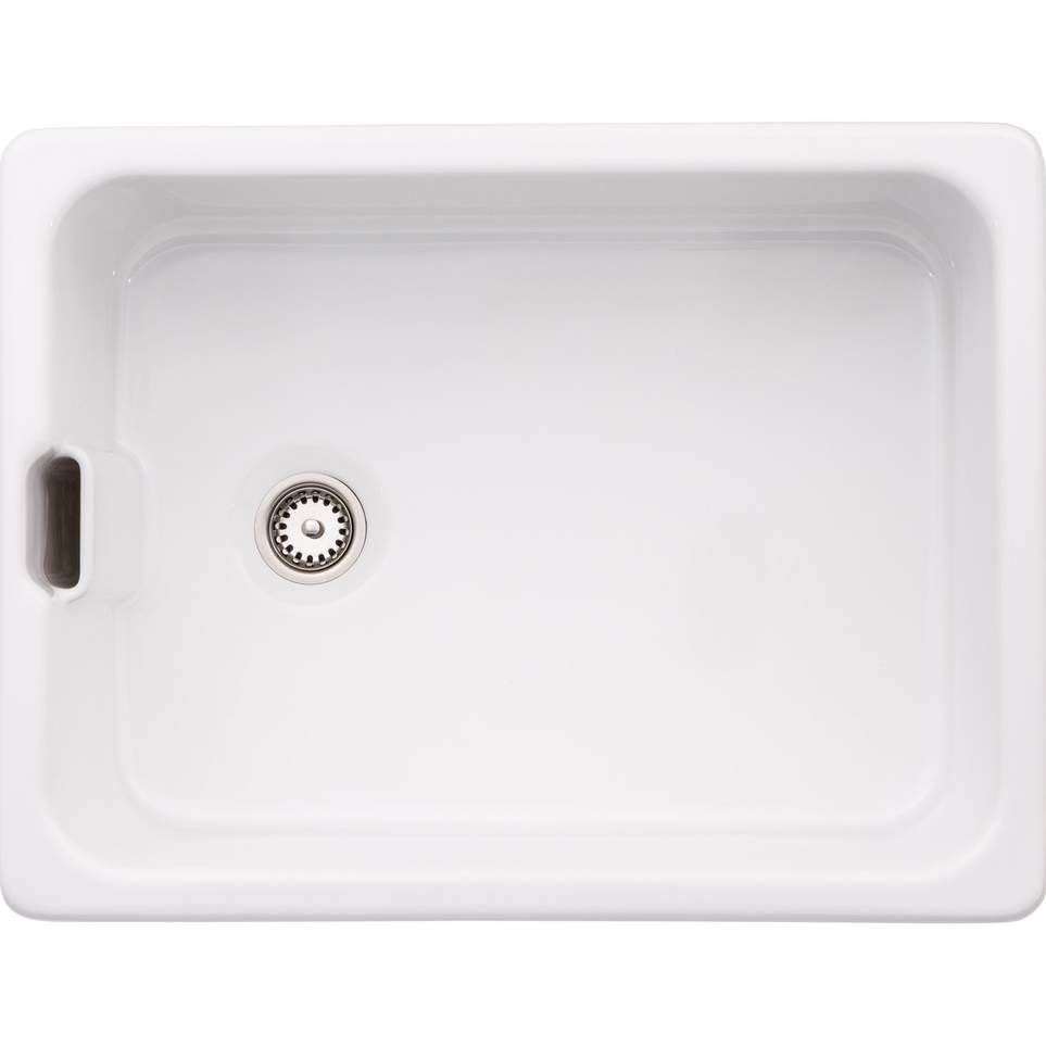 Abode New Belfast 1 Bowl Undermount Sink - White