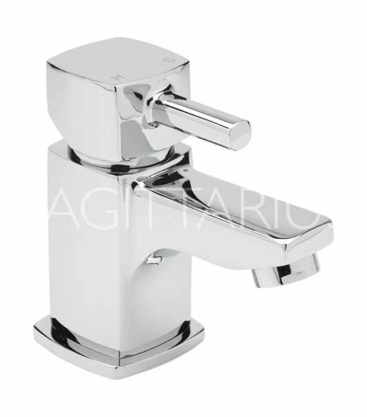 Sagittarius Axis Cloakroom Basin Mixer Tap with Sprung Waste