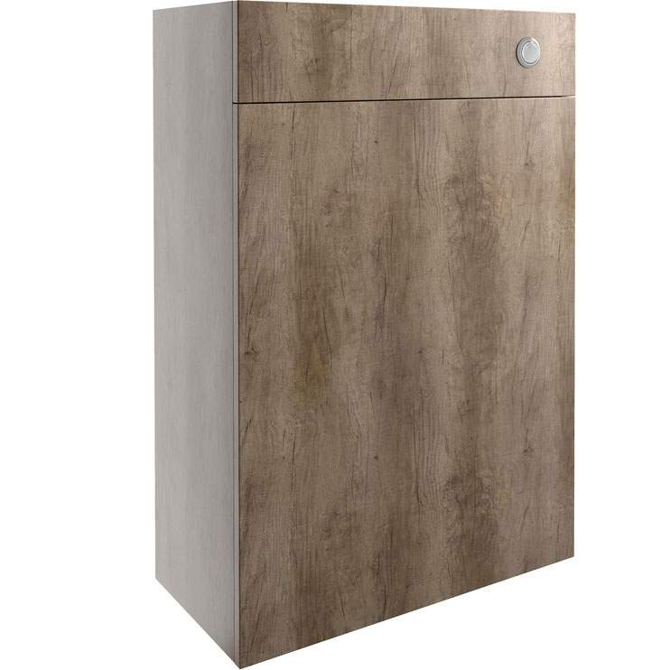 Abacot 600mm Slim Toilet Unit - Nebraska Oak