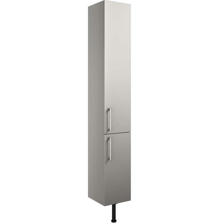 Abacot 300mm 2 Door Tall Unit - Light Grey Gloss