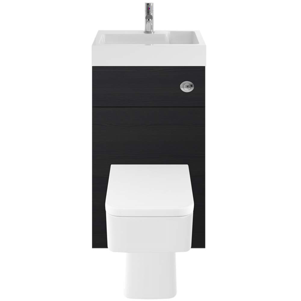 Athena Vault 2 in 1 WC & Hacienda Black Vanity Unit  500mm