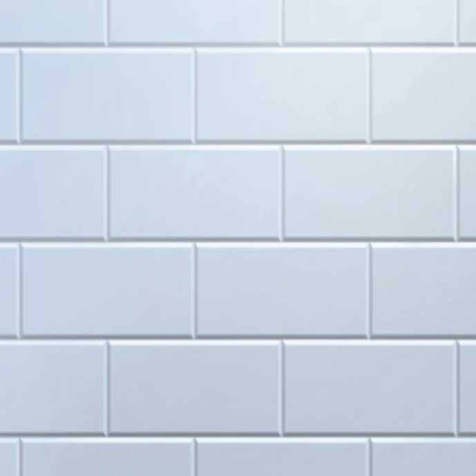 Atlantis White Metro Tile Panel 1200mm (W) x 2400mm (H)