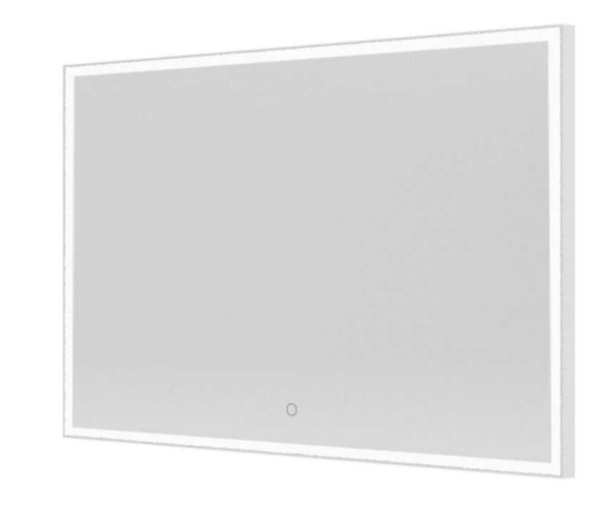 Tate Light Rectangular Mirror 120 White - 120x70cm - Origins Living