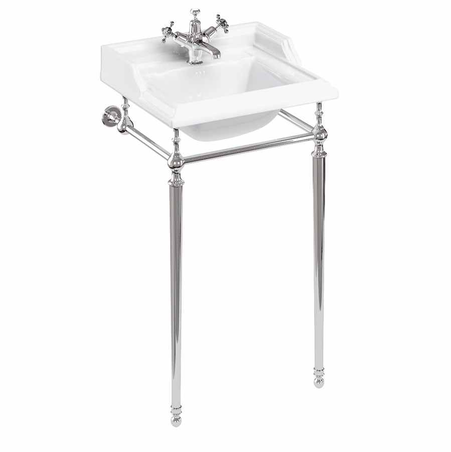 Burlington Classic 50cm Square Basin & Washstand