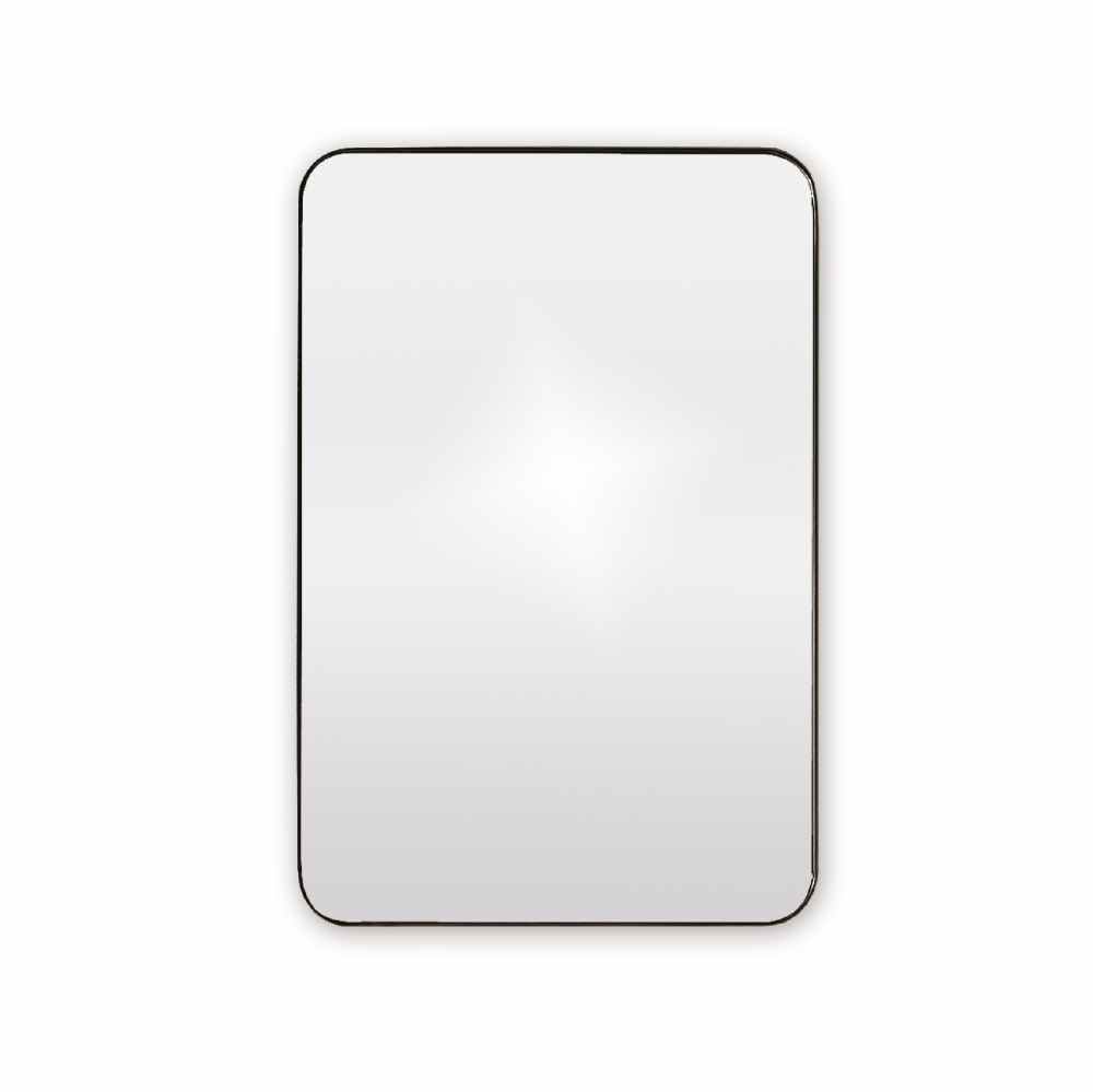 City Black Rectangular Mirror 500 x 750 - Origins Living